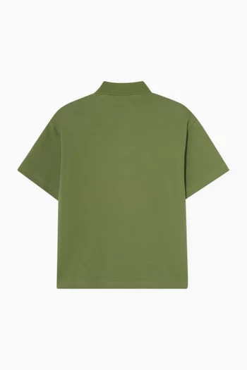 تي شيرت بولو قطن بشعار الماركة