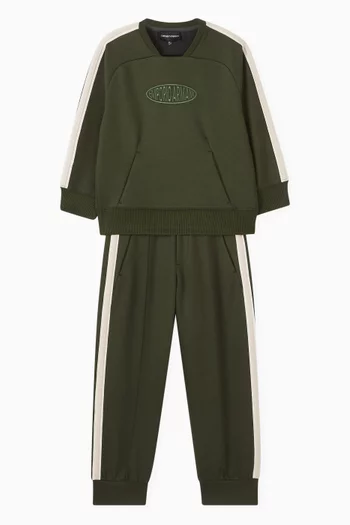 Loose Logo Sweatpants in Cotton