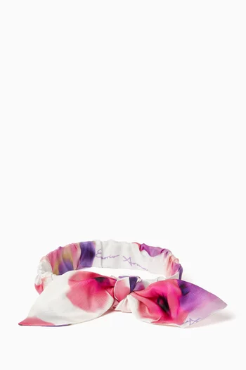 Printed Headband in Silk