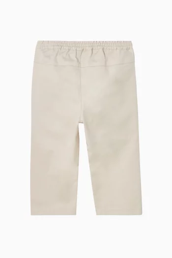 بنطال رياضي بقصة ساق مستقيمة وجيوب