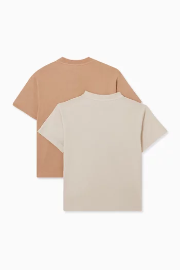 طقم تي شيرتات قطن، 2 قطع