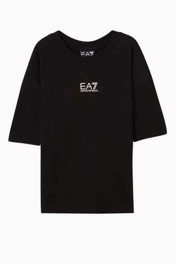 تي شيرت بشعار الماركة قطن