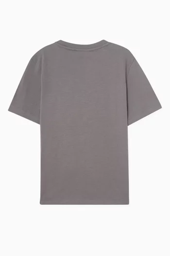 Macro Logo T-shirt in Cotton