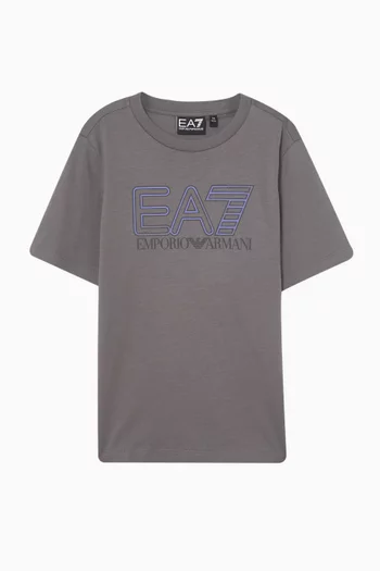 Macro Logo T-shirt in Cotton