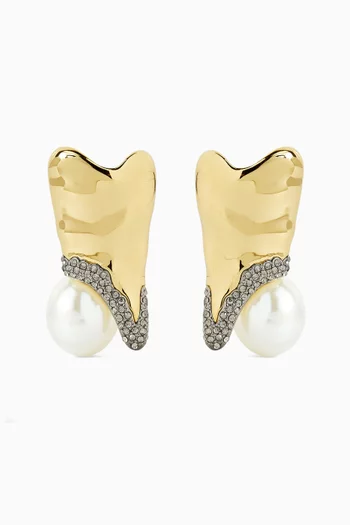 Spencer Earrings in 12kt Gold-plated Brass