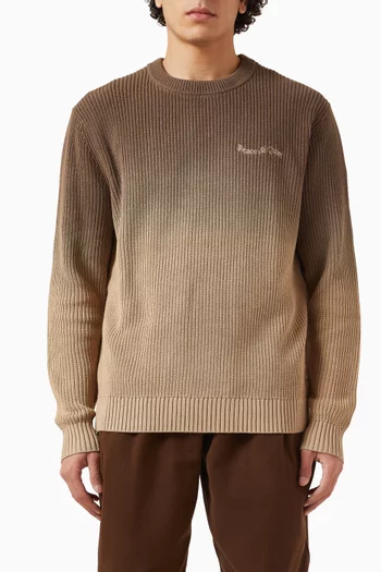 Wordmark Sweater in Cotton-knit