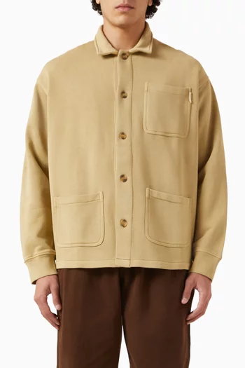 Wordmark Chore Coat in Denim