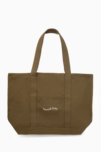 Wordmark Boat Tote Bag in Canvas