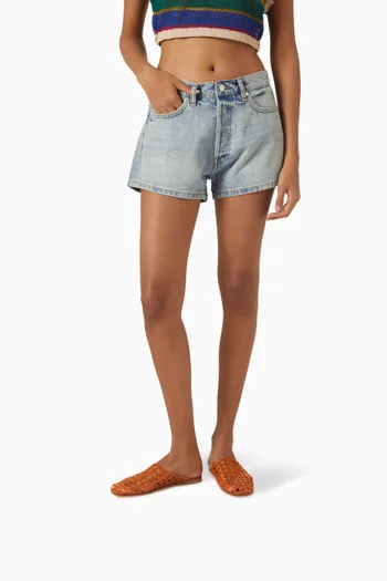 حذاء مفتوح جيسي بكعب مسطح مطاط