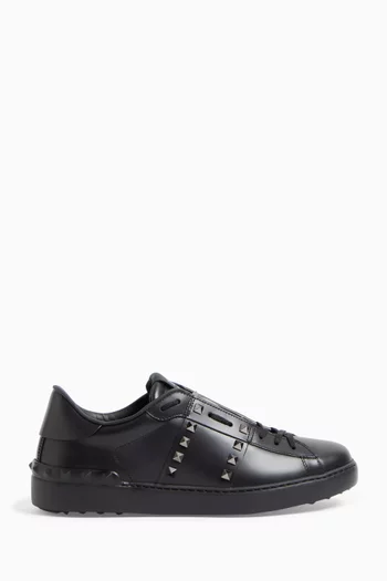 Rockstud Sneakers in Calfskin Leather