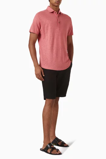 Elba Polo T-shirt in Linen-jersey