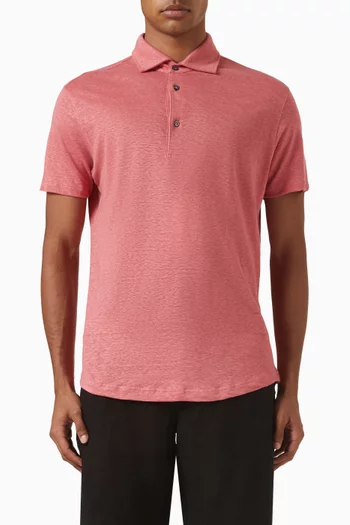 Elba Polo T-shirt in Linen-jersey