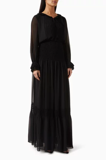 Tabitha Smocked Dress in Georgette