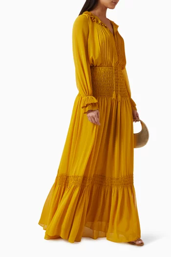 فستان تابيثا بكشكش جورجيت