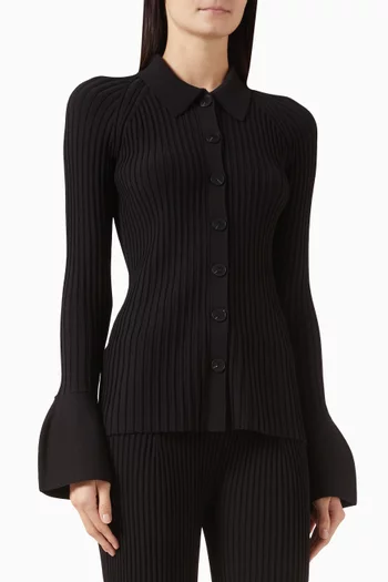 بلوزة أولينا نسيج مضلع