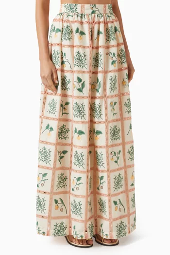 تنورة تانجيلو أوتشوفا طويلة قطن