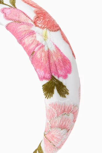 طوق رأس مطرز بزهور أفيري