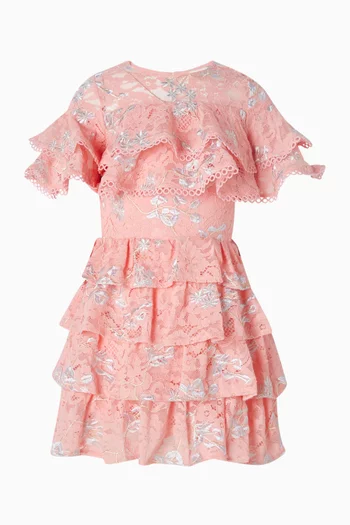 فستان اليسون قصير بكشكش