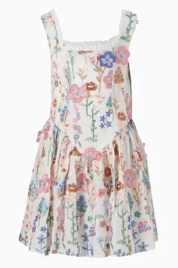 Everly Embroidered Mini Dress