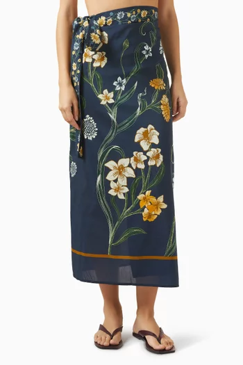 Lavanda Laguna Pareo in Cotton Blend