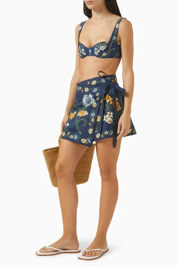 Lavanda Laguna Mini Pareo in Linen