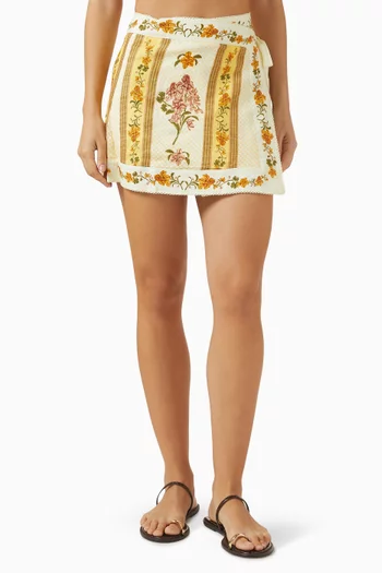 Luna Cordillera Mini Pareo in Linen