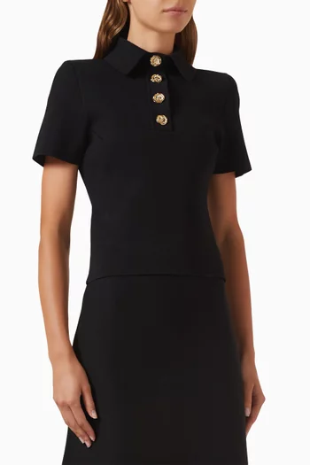 تي شيرت بولو بوبي نسيج كريب