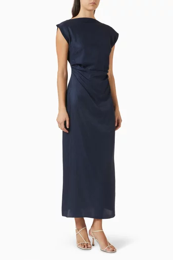 فستان بدرابيه حرير جاكار