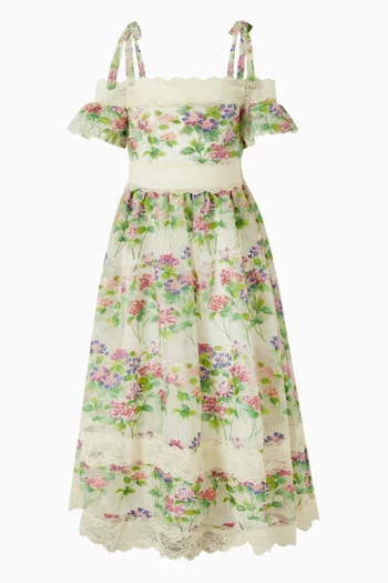 فستان كليمينتين طويل ومطرز