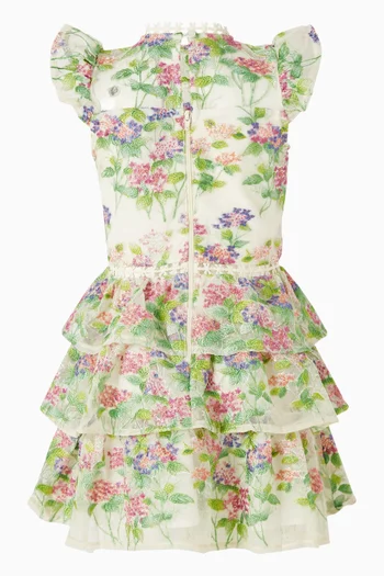 فستان كليمينتين قصير ومطرز