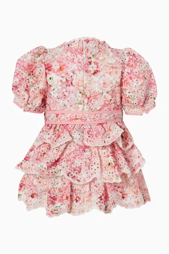 Julietta Embroidered Dress in Cotton