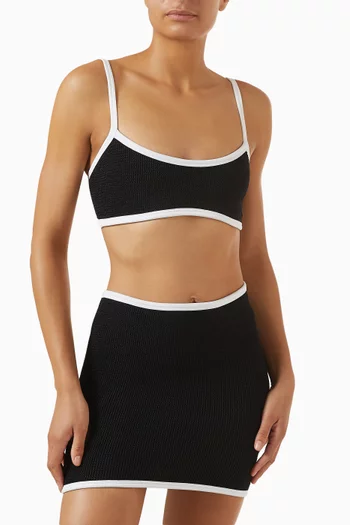 تنورة سباحة ديفي/ بلوزة بقصة ضيقة قماش أوريجينال كرينكل