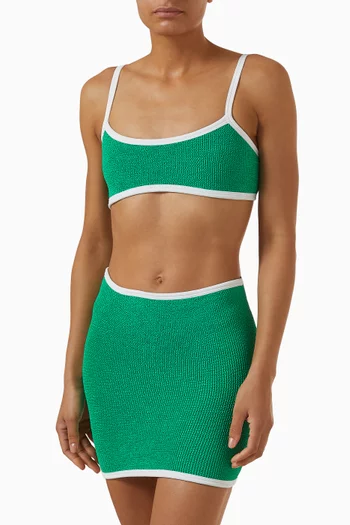 تنورة سباحة ديفي/ بلوزة بقصة ضيقة قماش أوريجينال كرينكل