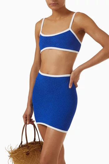 تنورة سباحة ديفي/ بلوزة بقصة ضيقة قماش أوريجينال كرينكل