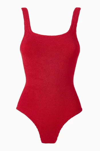 Coverage Square Neck Swimsuit in Original Crinkle™