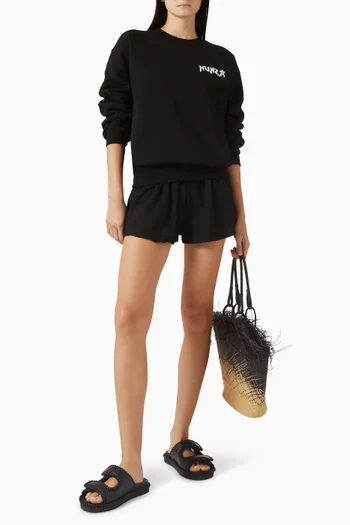 Logo Sweatshirt in Cotton Fleece