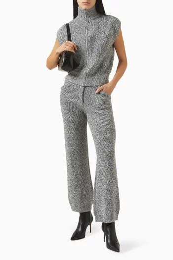 The Sleeveless High-neck Sweater