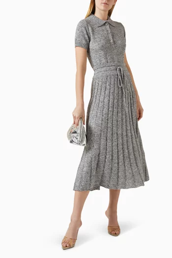 The Pleated Midi Skirt