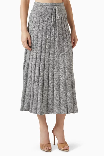 The Pleated Midi Skirt