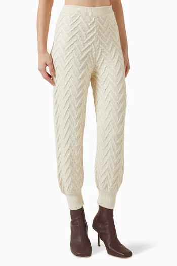 The Textured Cuff Hem Pants