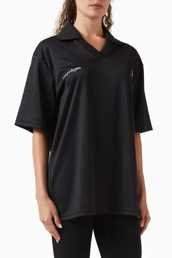 Oversized Sports Polo Shirt