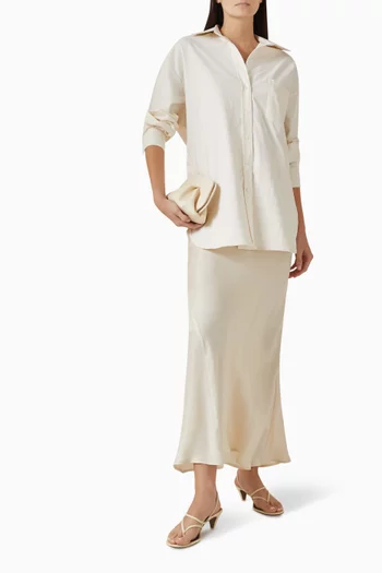 Connie Bias Skirt in Cupro