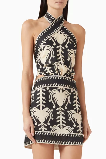 Tide Strength Mini Dress in Linen