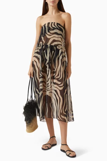 تنورة بوهيميا طويلة