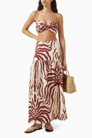 Nudos Del Mar Top in Linen