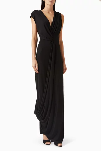 فستان بابلو بدرابيه مزيج كوبرو