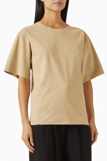 Rex Blouse in Microfiber Suede