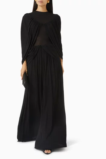 فستان دوريك بكشكش قطن