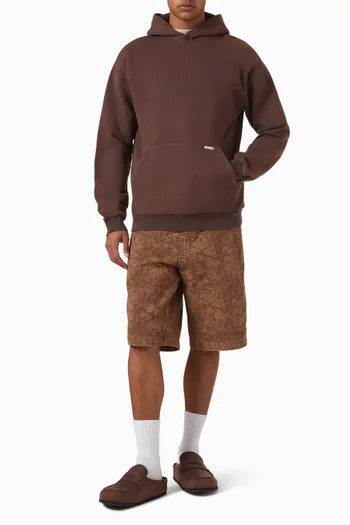 كنزة بغطاء رأس بيزك صوف قطني