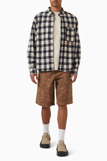 شورت برمودا وورك مزين بنقشة